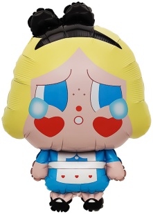 Шар (28''/71 см) Фигура, Кукла Плакса, Алиса, 1 шт.